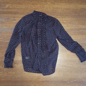 Navy blouse